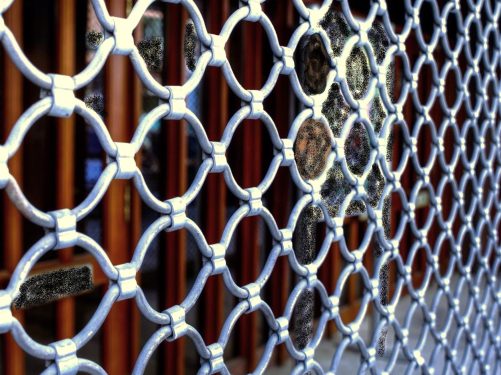 O-Ring Pattern Architectural Iron Grille — item C-300-C, Global Metals USA
